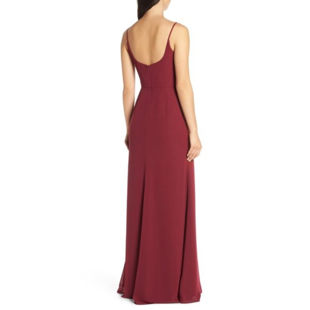 NWT Nordstrom Hayley Paige Chiffon Evening Dress - Picture 3 of 8